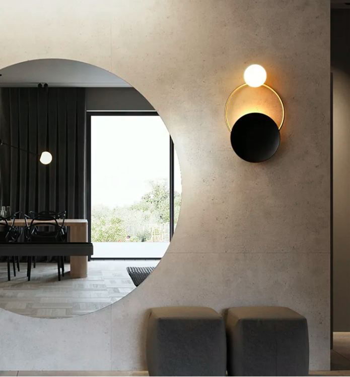 Nordic Modern Art Decor Postmodern Wall Light Bedroom Bedside LED Sconce G4 Bulb Living Room LED Wall Lamp