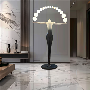 Nordic Modern Designer Hotel Lobby Large Body Standing lmap Decoration Art Humanoid Sculpture Sales Department Exhibition Hall Floor Lamp