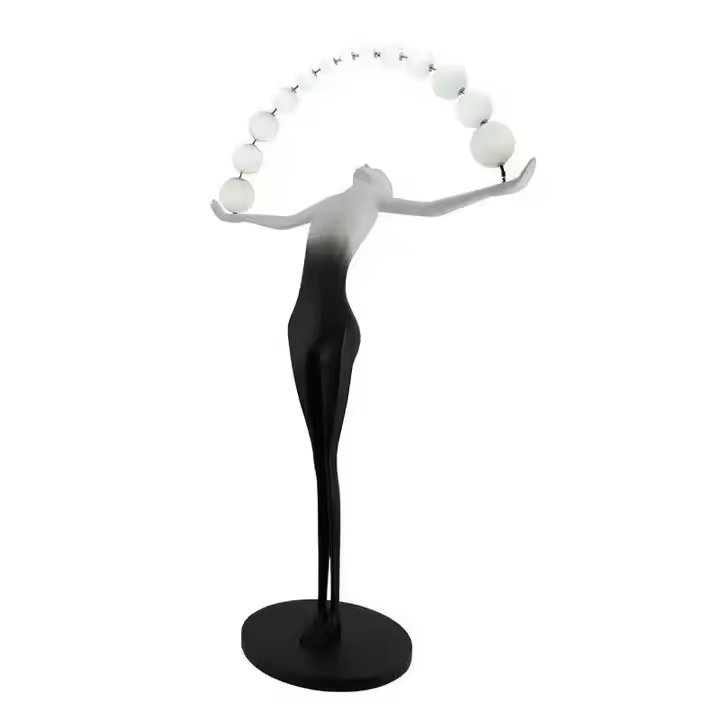 Nordic Modern Designer Hotel Lobby Large Body Standing lmap Decoration Art Humanoid Sculpture Sales Department Exhibition Hall Floor Lamp