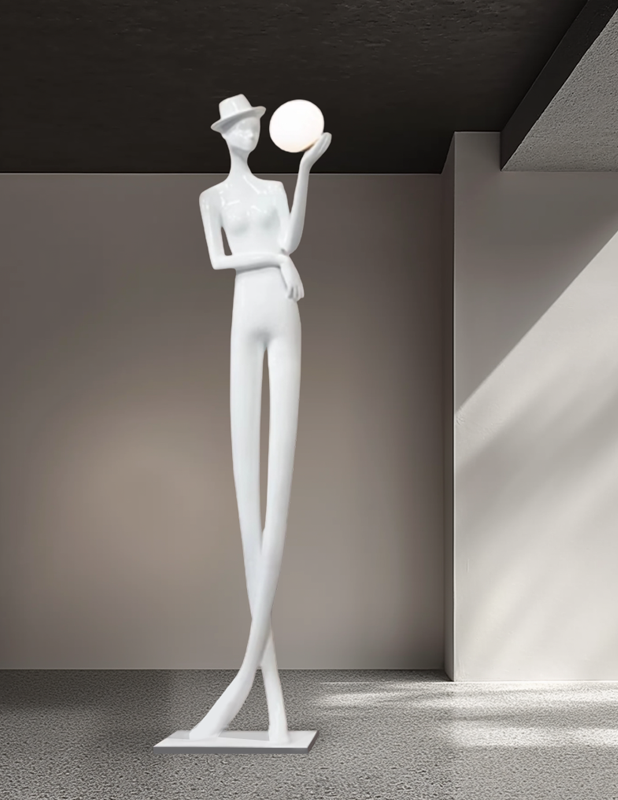 Postmodern Fashion Decoration Sculpture Floor Lamp Hall Hotel Model Room Creative Abstract Decorative Luminaires