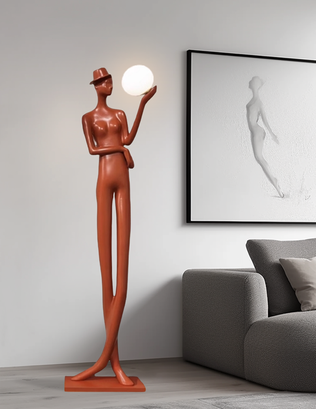 Postmodern Fashion Decoration Sculpture Floor Lamp Hall Hotel Model Room Creative Abstract Decorative Luminaires