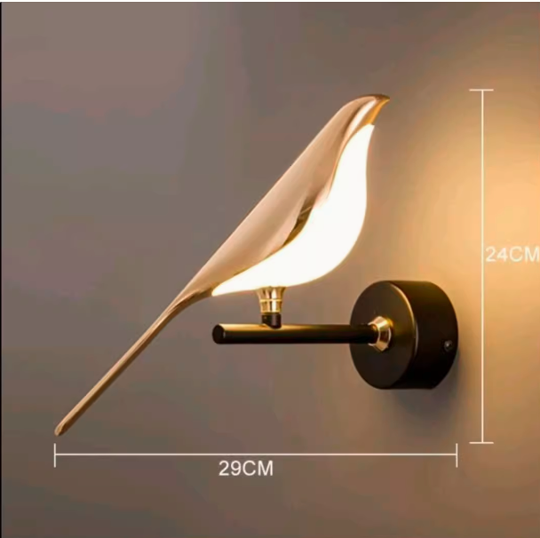 Nordic Decorative Indoor Living Room Bedroom Room Hotel LED Bird Wall Light/Lamp