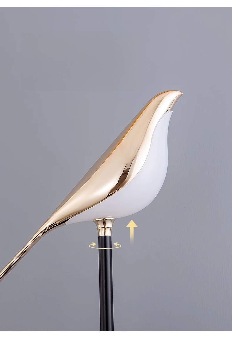 Nordic Ins Style Floor Lamp Bedroom Bedside Study Reading Lamp Living Room Eye Protection Led Vertical Stand Table Lamp