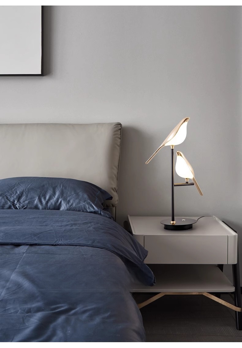 Nordic Ins Style Floor Lamp Bedroom Bedside Study Reading Lamp Living Room Eye Protection Led Vertical Stand Table Lamp