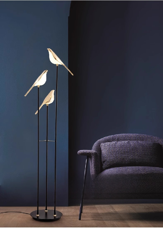 Nordic Ins Style Floor Lamp Bedroom Bedside Study Reading Lamp Living Room Eye Protection Led Vertical Stand Table Lamp