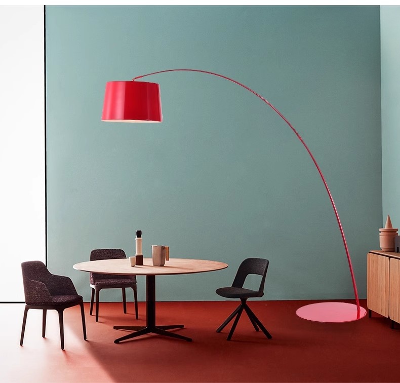 Modern Nordic Classical Home Hotel Living Room Fishing Standing Light Bedroom Black Floor Lamp