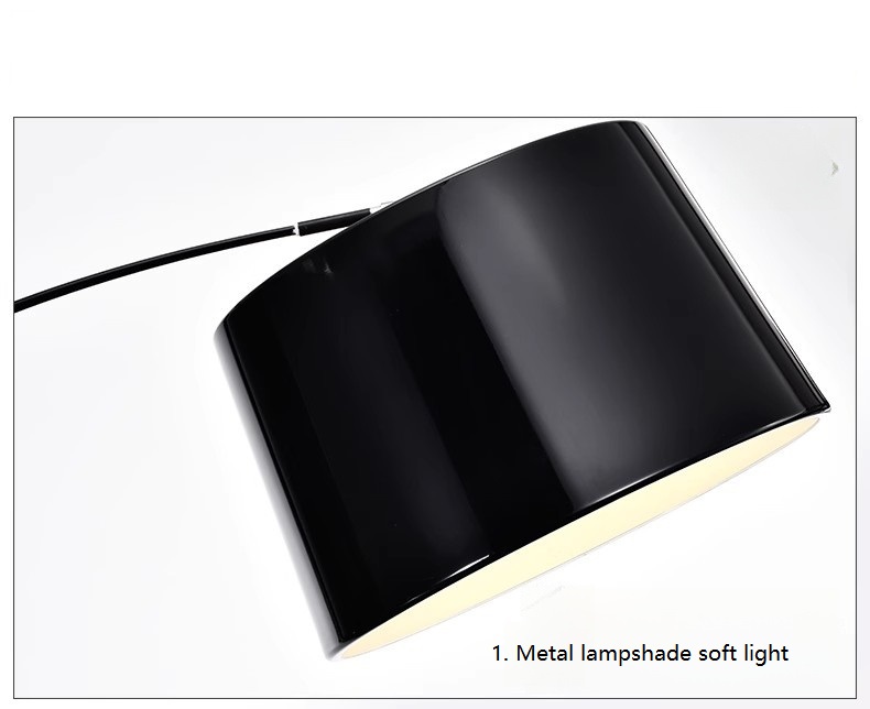 Modern Nordic Classical Home Hotel Living Room Fishing Standing Light Bedroom Black Floor Lamp