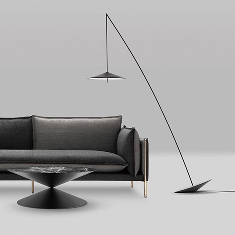 Minimalist Indoor Decorative Fishing Floor Lamp for Hotel Living Room Ins Style Modern Luxury Standing Floor Light