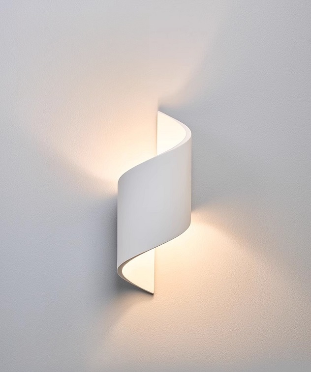 Plaster Gypsum Wall Lamp Attractive Indoor Decoration Warm White CCT Surface Mounted Custom Packing