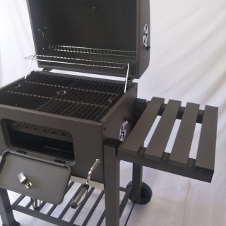 Classic Charcoal Grill with Side Shelf