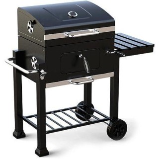 Classic Charcoal Grill with Side Shelf