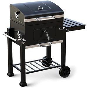 Classic Charcoal Grill with Side Shelf