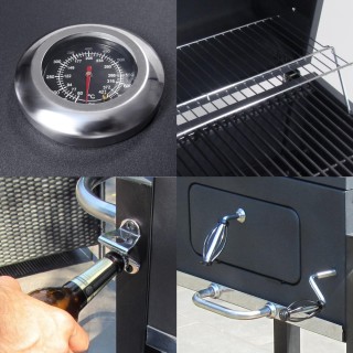 Classic Charcoal Grill with Side Shelf