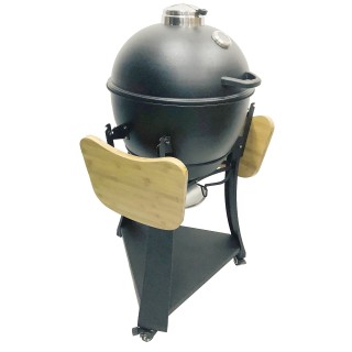 21inch Steel kamado with Bamboo Shelf