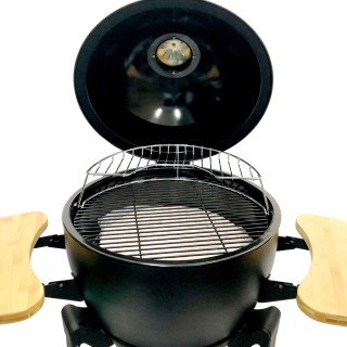 21inch Steel kamado with Bamboo Shelf