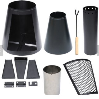 Camping Folding Steel Fire Pit Wood Burning