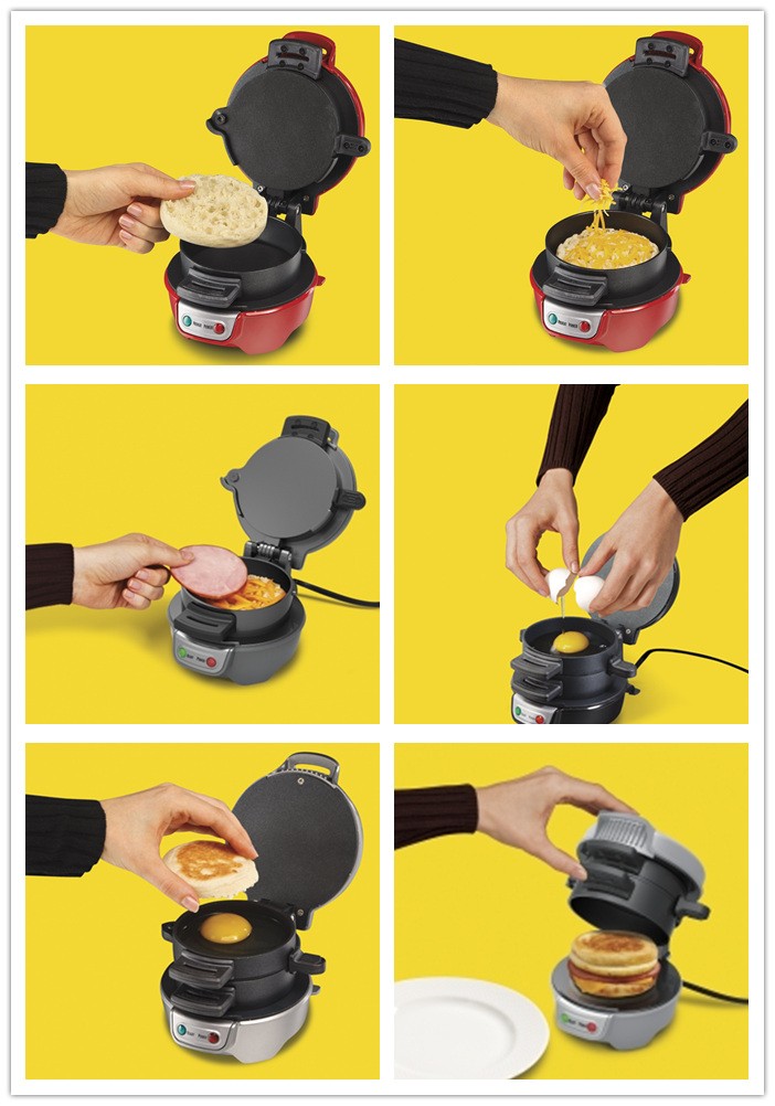 Customized Barbecue Grill Machine Mini Egg Maker Waffle Wholesale