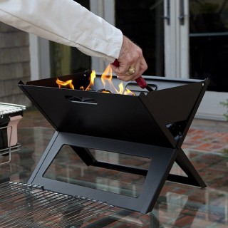 Outdoor Barbecue Barbequ Barbecu Charcoal Folding Portable Bbq Grill