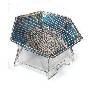 Camping Bbq Tool Set Portable Camping Folding Campfire Grill