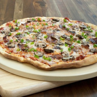 Bbq Stone Set Tools Wood Pizza Peel