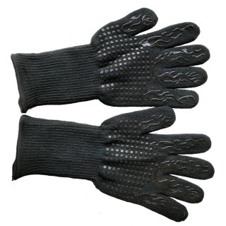 Leather Heat Oven Grilling Gloves