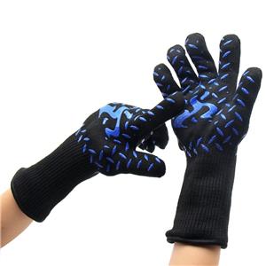 Oven Mitts Black Gloves Bbq Heat Glove