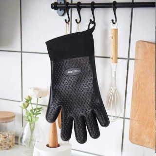 Oven Mitts Black Gloves Bbq Heat Glove