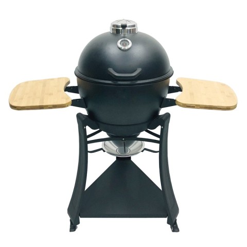 21inch Steel kamado with Bamboo Shelf