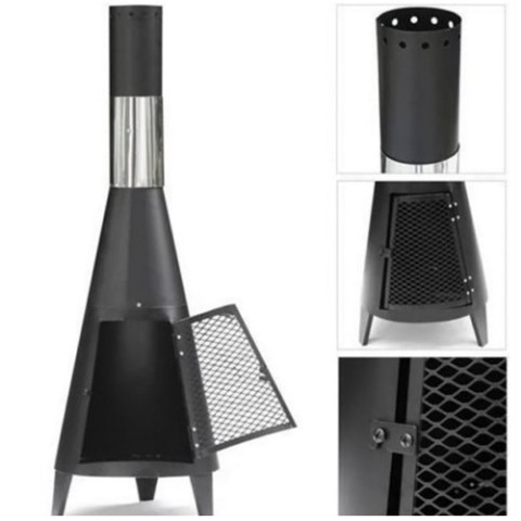 Camping Folding Steel Fire Pit Wood Burning