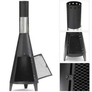 Camping Folding Steel Fire Pit Wood Burning