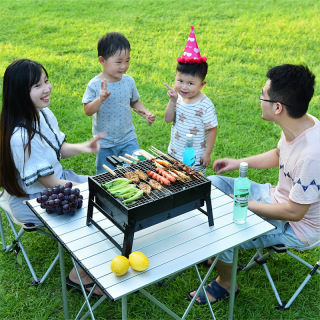 folding barbecue portable charcoal bbq grill