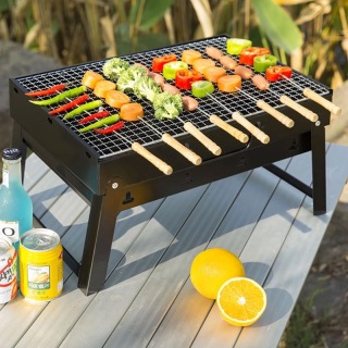 folding barbecue portable charcoal bbq grill