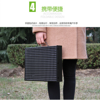 folding barbecue portable charcoal bbq grill