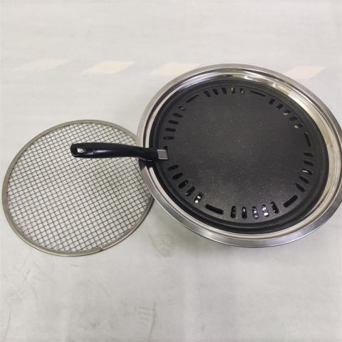 Portable Stainless steel camping Outdoor Charcoal bbq grill round Mesh and disc