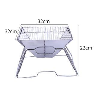 Folding Outdoor Stainless Steel portable charcoal bbq grill
