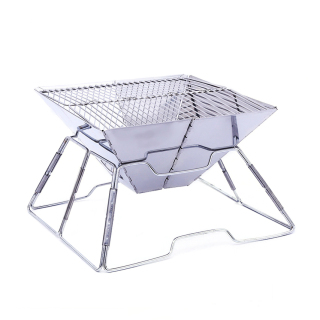 Folding Outdoor Stainless Steel portable charcoal bbq grill