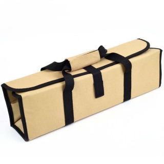 Bbq Wooden Handle Barbecue Utensils Square Bag Stainless Steel 5-Piece Set Outdoor Barbecue Set