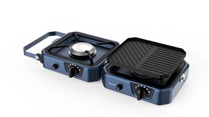 Portable two burners gas grill stoves