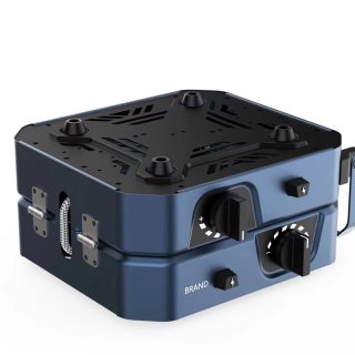 Portable two burners gas grill stoves