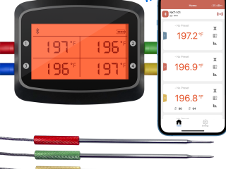 Smart meat Thermometer Wireless Kitchen Cooking Meat Thermometer Bluetooth with FREE APP Smart BBQ Food Probe Thermometer