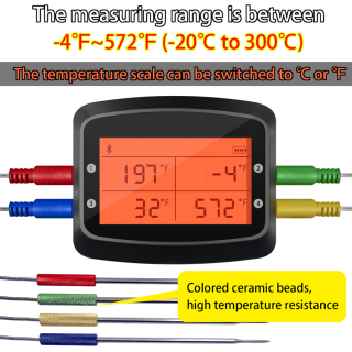 Ready to ship 4 Probes digital BBQ thermometer accessories