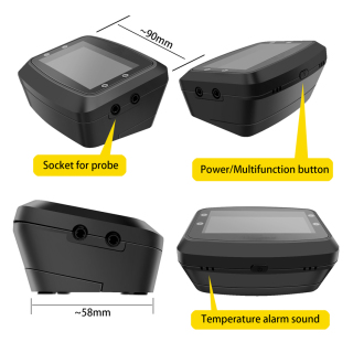 Ready to ship 4 Probes digital BBQ thermometer accessories