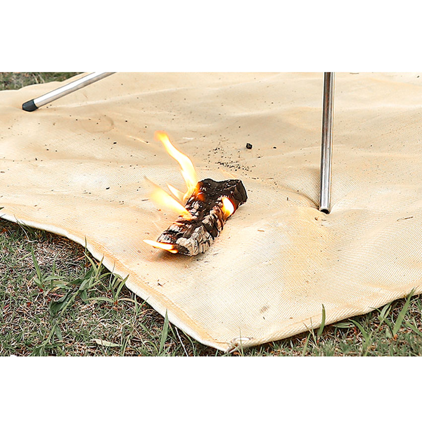 Camping fire pad