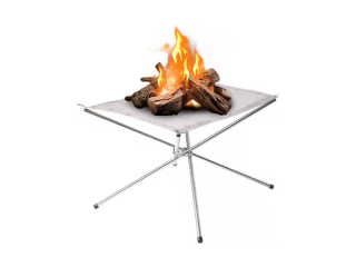 Fold outdoor emergency camping bonfire fireplace stove ss lightly folding fire pit