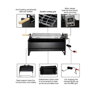 Fish BBQ grill portable rotary item