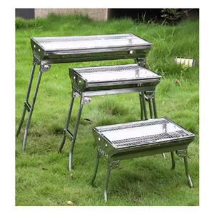 Hot Selling 430 Stainless Steel Portable Foldable bbq charcoal grills For outdoor camping