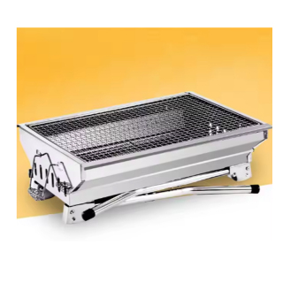 Hot Selling 430 Stainless Steel Portable Foldable bbq charcoal grills For outdoor camping