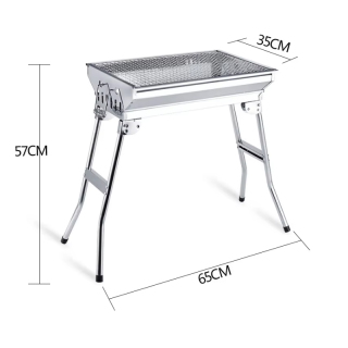 Hot Selling 430 Stainless Steel Portable Foldable bbq charcoal grills For outdoor camping