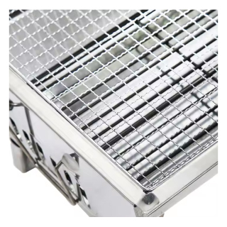 Hot Selling 430 Stainless Steel Portable Foldable bbq charcoal grills For outdoor camping