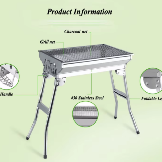 Quited sold BBQ charcoal portable grill emergency oven camping stove